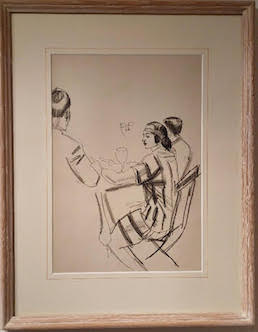 Characters at a Club by Dame Laura Knight